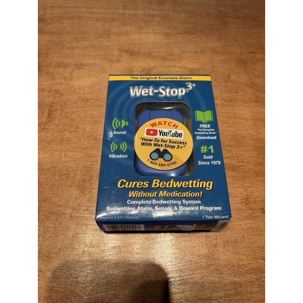 Wet-Stop 3: The Original Wearable Alarm Cures Bedwetting w/o Medication *NEW*